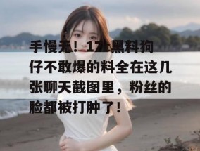 手慢无！17c黑料狗仔不敢爆的料全在这几张聊天截图里，粉丝的脸都被打肿了！