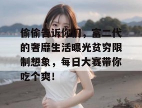 偷偷告诉你们，富二代的奢靡生活曝光贫穷限制想象，每日大赛带你吃个爽！